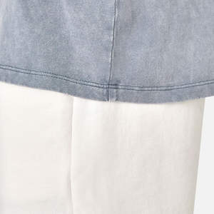 T-shirts graphiques vintage coupe ample pour hommes, 100% coton Pima biologique de haute qualité, délavés à l'acide, épais, oversize, vierges - Product Image 5