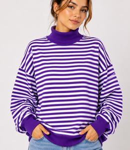 Sweat-shirt à col montant en molleton 100 % coton pour femme, prix abordable, logo imprimé sur le devant, service OEM, décontracté, hiver - Product Image 2