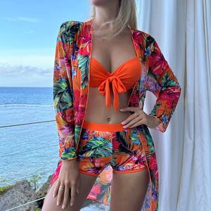 Trajes de Baño Personalizados 2025, Conjunto de Bikini, Traje de Baño Femenino, Ropa de Playa, 3 Piezas, Trajes de Baño para Niñas y Mujeres - Product Image 3