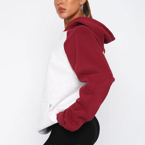 Sweat-shirts et hoodies décontractés pour femmes, surdimensionnés, à bas prix, noirs, unis, respirants, personnalisés, 100% coton - Product Image 2