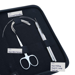 Kit Completo de Herramientas para Extensiones de Cabello con Alicates para Remover Cuentas Planas, Herramienta de Gancho y Bucle, Mini Tijeras, Aguja Curva - Product Image 3