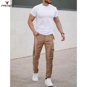 กางเกงหนังผู้ชายคุณภาพสูง ระบายอากาศได้ดี น้ำหนักปานกลาง สไตล์ลำลอง กันน้ำ ขายส่ง ออกแบบโลโก้ของคุณเอง กางเกงหนังฟอก - Product Image 6