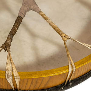 Tambour chamanique fait main en peau de chèvre naturelle, instrument rituel pour la guérison spirituelle, la méditation et la sonothérapie - Product Image 5
