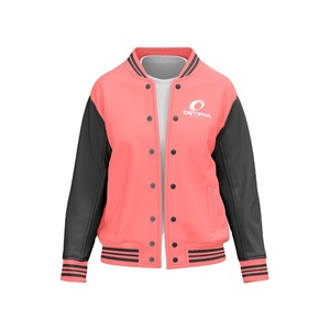 Vestes universitaires Ostriya Intl pour hommes, col en V, qualité supérieure, respirantes, coupe-vent, décontractées pour l'hiver, boutons recouverts - Product Image 1