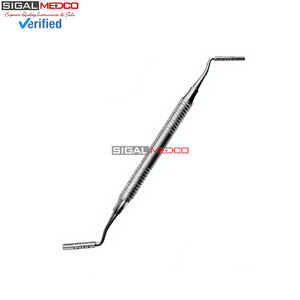 Condensador de injerto óseo dental manual de acero inoxidable alemán de calidad premium, calibre de profundidad de 7.25 pulgadas, 3.3MM 4MM, implante liso - Product Image 4