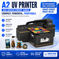 Imprimante à plat UV automatique A2 4060 pour l'impression sur acrylique, verre, bois, cartes et cadeaux personnalisés