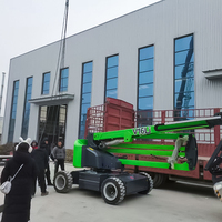 Plateforme élévatrice articulée diesel de 32 m de hauteur de travail, moteur CUMMINS, quatre roues motrices, autopropulsée