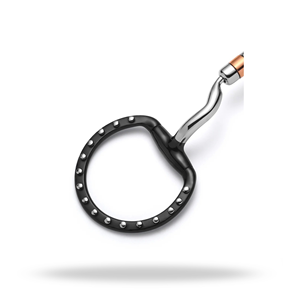 บิตม้าแบบ EGGBUTT LOW PORT CAPSULE สีเงินลายจุด ขนาดมาตรฐาน สำหรับควบคุมการขี่ - Product Image 4