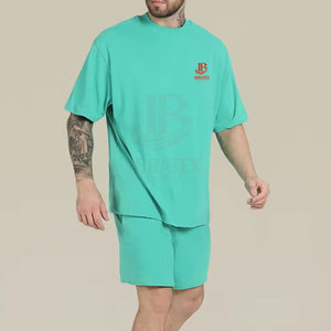 Custom Made Design Wholesale Breathable T-<b>Shirt</b> & <b>Shorts</b> <b>Set</b> Solid Color 100% Cotton Made Cheap Price <b>Men</b> <b>Shorts</b> <b>Set</b> - Product Image 5