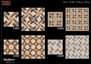 Dalles de sol numériques modernes pour parking, céramique mate extérieure 300x300mm 30x30cm 12x12 pouces – Choix de revêtement de sol pour allées élégantes - Product Image 3