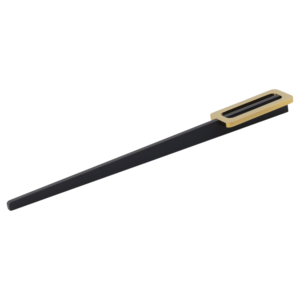 Poignée longue de placard en aluminium, noir et or, bicolore, pour porte de garde-robe, design rectangulaire supérieur, mobilier moderne - Product Image 2