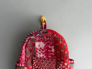 Sac à dos bohème en coton avec motif géométrique, plusieurs poches, fermeture à glissière, 15 pouces, sac à dos unisexe souple pour la journée, cadeau - Product Image 5