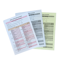 Formulaires de commande personnalisés OEM haut de gamme, formulaires autocopiants multicouches en papier continu, avec logo personnalisé et taille adaptable