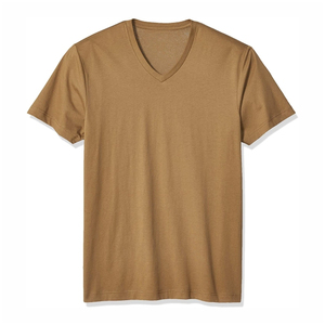 T-shirts pour hommes à col en V, en coton, décontractés, pour l'été, t-shirts unis à col en V pour hommes, en coton doux, style basique, t-shirts slim fit à col en V pour hommes - Product Image 4