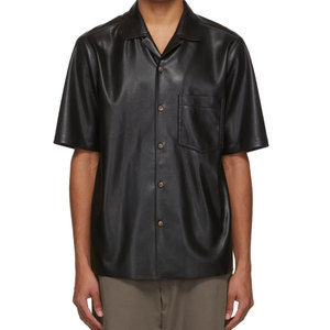 Camisas de Cuero para Hombre a Precio Económico, Personalizadas, de Manga Corta, Más Vendidas, Nueva Temporada, Camisas de Cuero Genuino en Oferta - Product Image 1