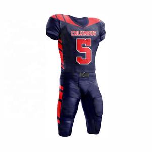 Ensemble de maillots de football américain personnalisés de haute qualité 2026, grande taille, manches courtes, imprimé, design confortable, entièrement personnalisable, vente en gros - Product Image 3