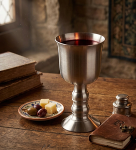 Coupe à vin en laiton de style antique avec motif gaufré – Verres à vin dorés décoratifs de qualité supérieure pour la décoration de table - Product Image 2