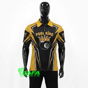 SAFA SPORTS Camisetas de Billar al por Mayor, Camisetas de Snooker Personalizadas, Uniformes de Equipo Transpirables con Sublimación - Product Image 3