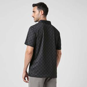 Polo de Golf Personalizado de Fábrica para Hombre, Antibacteriano, de Secado Rápido, Corte Ajustado, Poliéster y Elastano, Impresión OEM - Product Image 3