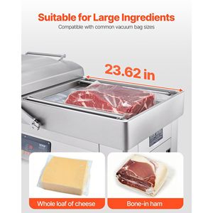 Machine de mise sous vide compacte 1200W pour aliments humides, viandes, marinades, avec une puissance d'étanchéité élevée - Product Image 4