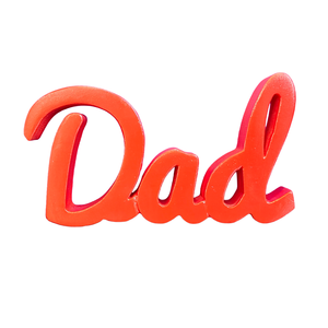 Table décorative créative en bois d'ingénierie Dad Fancy Showpiece, articles décoratifs en bois esthétique, peint en orange - Product Image 3