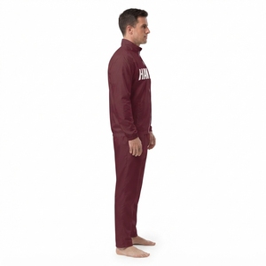 Ensemble veste et pantalon de survêtement en nylon pour homme avec logo personnalisé - Product Image 3