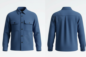 Fabricant de vêtements, chemises pour hommes en tissu de laine de haute qualité, manches longues, col classique, respirantes, avec logo personnalisé - Product Image 4