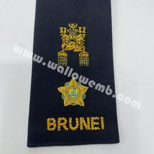 Pliegues de Hombro Personalizados para Oficial de la Royal Brunei Air Force, Bordados con Hilo Dorado, para Uniforme de Servicio (Kolonel (Udara)) - Product Image 2