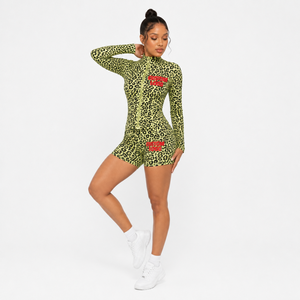 Nuevo Conjunto Deportivo para Mujer con Estampado de Guepardo, 2 Piezas, Leggings, Shorts, Chaqueta de Yoga, Pantalones Acampanados, Conjunto Deportivo de Leopardo para Mujer 2026 - Product Image 3