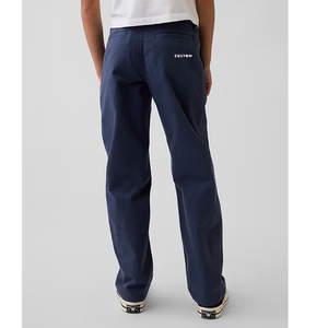 Pantalon chino scolaire pour garçons et filles, 98% coton, 2% élasthanne, boutons ajustables - Product Image 2