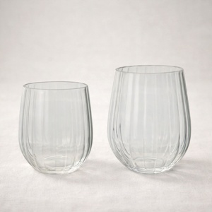 Copas de Vino sin Tallo de Plástico con Diseño Acanalado Irrompible para Fiestas y Restaurantes - Product Image 4