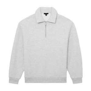 Comfortable Fit Breathable Structure Half <b>Zip</b> Front Men Half <b>Zip</b> Sweat <b>Shirt</b> Made <b>With</b> Durable Sweatshirt Material Soft Feel - Product Image 2
