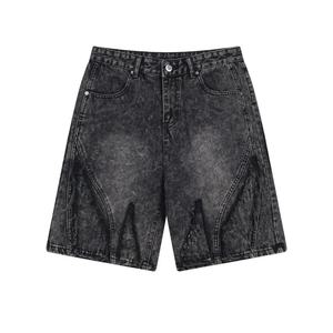 Men's Vintage Denim <b>Shorts</b> Oversized Baggy Jorts Ripped Distressed Cotton Casual <b>Jean</b> <b>Shorts</b> Summer Knee Length Pants Wholesale - Product Image 3