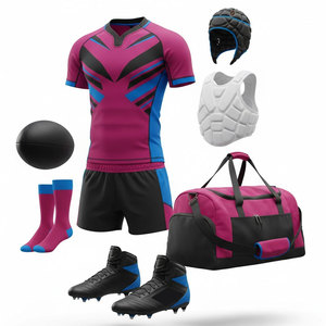 Nuevo Diseño de Uniformes de Rugby Transpirables para Adultos, Hechos en Pakistán, 100% Poliéster, Personalizados para Ropa Deportiva - Product Image 1