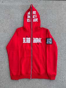 OEM Custom Men's Pullover Hoodie Set 100% Cotton Vintage Style Embossed Embroidery Patch Puff Printing Acid Washed for Autumn - Product Image 2