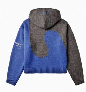 Sudadera con Capucha Unisex Fly Fit International, Tejida en Felpa, con Logotipo Frontal y Bolsillo, Estilo Casual para Otoño, Corte Holgado, 100% Algodón, Color Azul Sólido - Product Image 5
