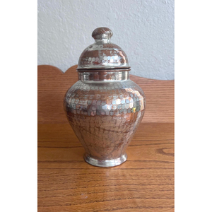Direct Factory Sale Elegant Shiny Silver Metal <b>Ginger</b> <b>Jar</b> Large Size Tabletop Flower Decoration Elegant Design In Lowest Price - Product Image 2