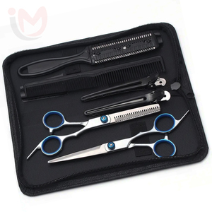 Hairdressing Tools <b>Set</b> Professional Hair Cutting Scissors Comb <b>Razor</b> Stainless Steel Barber Salon Tool Kit - Product Image 1