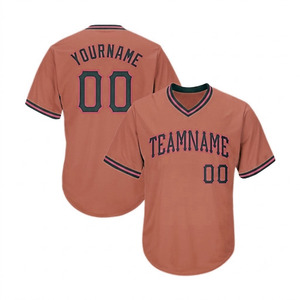 Último Estilo, Servicio OEM, Jersey de Béisbol a la Moda, Antibacteriano, Gran Venta, 100% Algodón, Transpirable, Bajo Precio, Manga Corta, Personalizado - Product Image 6