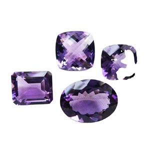 อเมทิสต์สีม่วงผสมทรงสี่เหลี่ยมผืนผ้าทรงรีรูปทรงตัดเหลี่ยมเพชรพลอยหลวมธรรมชาติเกรดสูงสำหรับทำเครื่องประดับ - Product Image 1