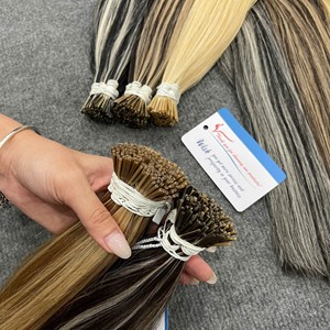 ผมต่อแบบเคราติน I-Tip เกรด Super Double Drawn Remy ผมแท้เวียดนาม เรียงเกล็ดผมอย่างเป็นธรรมชาติ ขายส่ง สีธรรมชาติ เงางาม เรียบลื่น - Product Image 2