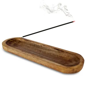 Porta Incienso de Madera Natural, Hecho a Mano, a Precio Económico, para el Hogar, Templo o Oración - Product Image 1