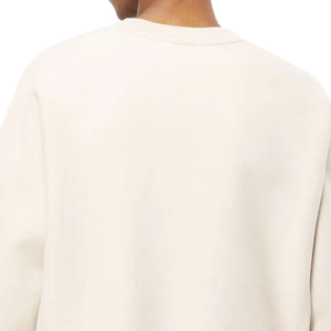 เสื้อสเวตเชิ้ตผู้ชายเนื้อหนา ผ้าฟลีซลายขวาง ทรงคอกลม นุ่มสบาย ทรงหลวม เหมาะสำหรับใส่เลเยอร์ในฤดูหนาว เสื้อพูลโอเวอร์ที่ต้องมี - Product Image 4