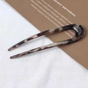 Nouvelle Arrivée – Épingles à Cheveux Artisanales Écologiques en Corne de Buffle Torsadée, Style Art Populaire – Cadeau Idéal pour Femme, Chignon Long - Product Image 2
