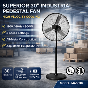 Ventilador Industrial de Flujo Axial Eléctrico de Alta Velocidad OEM/ODM, Motor de Ventilación de la Más Alta Calidad con Control Mecánico de Velocidad GAPIDF000 - Product Image 4