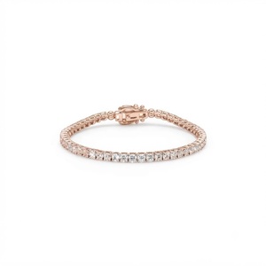 Wholesale 9K 10K 14K 18K <b>Solid</b> Gold Round Cut Lab Created Diamond Anniversary Gift Tennis <b>Bracelet</b> IGI Certified Diamond Jewelry - Product Image 2