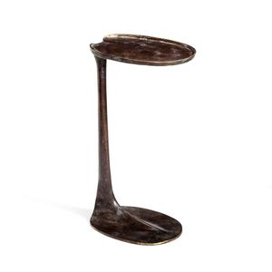 Modern <b>Round</b> Metal Coffee <b>Table</b> with Decorative Twisted Base Living Room Furniture Contemporary Design Style - Product Image 5