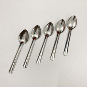 Luxurious Design Stainless Steel <b>Spoon</b> Set Silver Plated Long Handle Durable Simple Wedding Dining Special Mirrored 10ml - Product Image 6