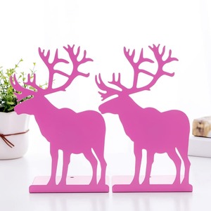 Minimal Profile Metal Bookend Slim And <b>Compact</b> Design Ideal For Space Saving And Organized Display Urban Industrial Metal - Product Image 1