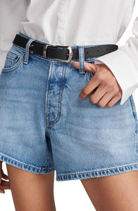 Shorts de Mezclilla de Algodón de Alta Calidad para Mujer, Corte Recto, Casuales, Ligeros, Color Sólido, Impresión de Logotipo Personalizado, Servicio OEM 2026 - Product Image 2